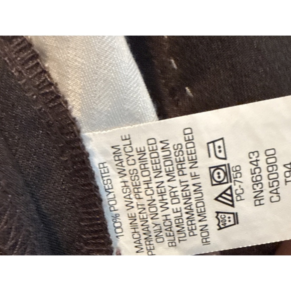 Van Heusen Traveler Premium No Iron Stretch Men's Dress Pants size 33x30 Brown - Picture 4 of 4